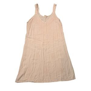 Vintage Women’s Rainbow Sleepwear Brand Peach Colored Nightgown With Embroidery